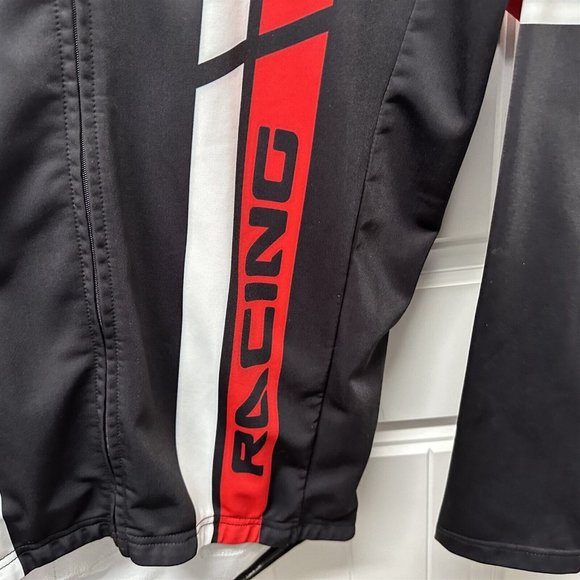 URBAN Cycling Jacket Zip Front Black Red White Super Roubaix XL - Picture 3 of 10